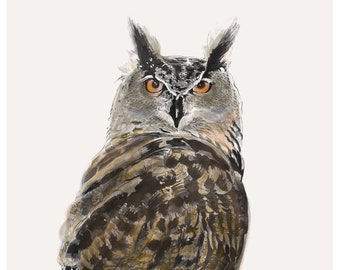 Eagle Owl Print