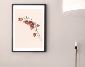 Physalis Watercolour Print