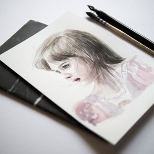 Personalised Watercolour Portrait image 2