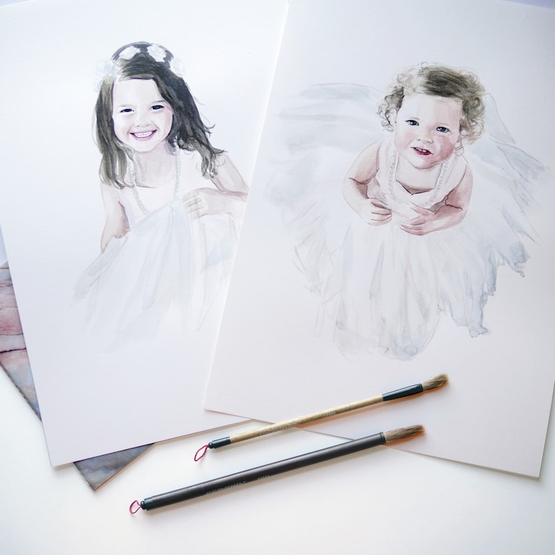 Personalised Watercolour Portrait image 5