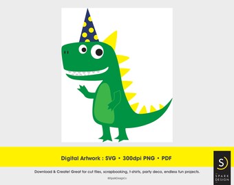 Download Dinosaur Party Hat Svg Etsy