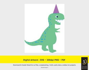 Download Dinosaur Party Hat Svg Etsy