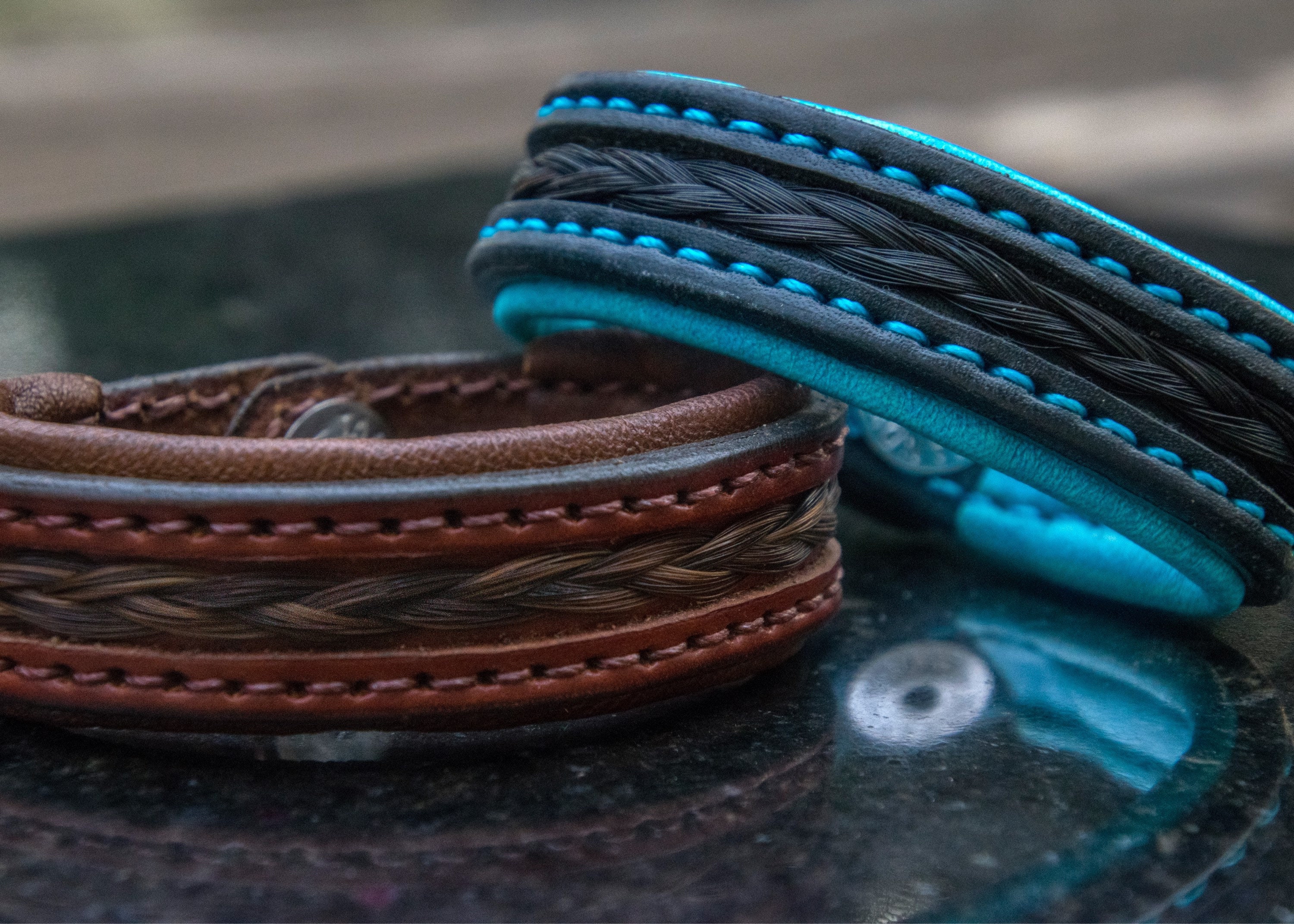 Leather horse deals hair bracelet
