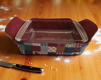 Burgundy Casserole Holder Kitchen Accessory Dining Mat Table Protection Hot Pad Serving Cover Dining Room Decor Item Kitchen Gift Hosting