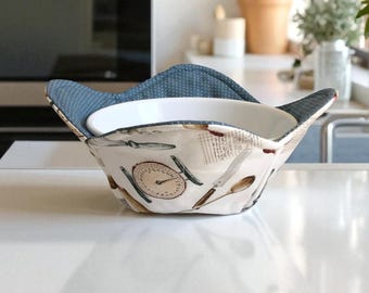 Microwave Bowl Cozy Handmade Kitchen Accessory Gift Idea For Hot Foods Cold Foods Container Protection From Heat Safe Guard Hot Dish Holder
