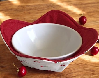 Reversible Bowl Protection for Food Serving Accessory Dining Gift Kitchen Decor Fruit Pattern Home Essential Bowl Cover Dish Microwave Safe