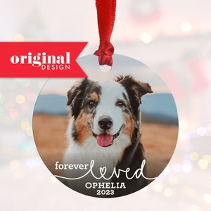 Pet Memorial Photo Ornament | Pet Sympathy Gift  | Pet Remembrance | Memorial Ornaments | Dog loss Keepsake | Pet loss Gift | Rainbow Bridge