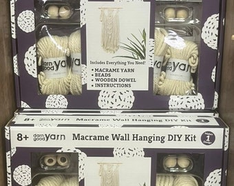 WHOLESALE LOT: 10 DIY Macrame Kits | Darn Good Yarn | Bulk Lot | Macrame Wall Hanging | Bohemian Decor | Boho Fiber Art