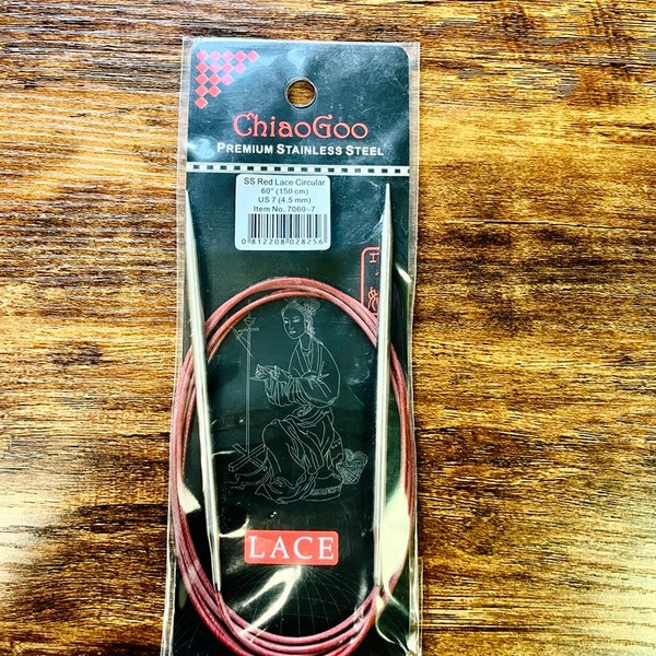 ChiaoGoo Premium Edelstahl Rundstricknadeln (US 7 / 4,5mm)