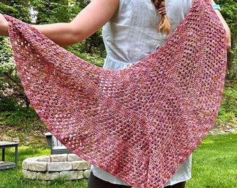 A Walk in the Garden Shawl - Crochet Pattern