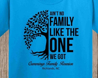 Cummings Family Reunion T shirts - special listing for Andrea - 8 SAPPHIRE T shirts