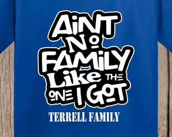 Terrell Family Reunion T shirts - special listing for Felicia - 48 T shirts of various sizes and colors - Ain't No Family design