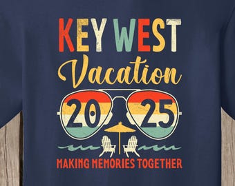 Key West Vacation T Shirt - Fun T shirt - sizes infant, toddler, youth and adult - several colors Celebrate Key West Florida Vacation Tee