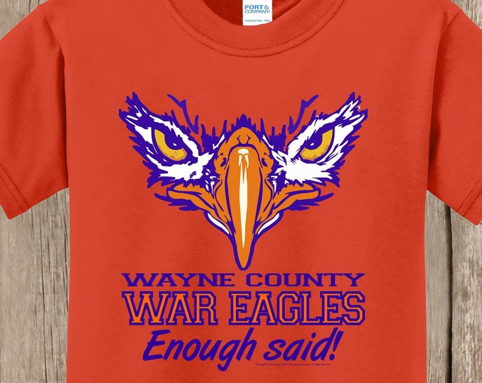 Wayne County War Eagles printed shirt - Wayne County High School, Mississippi - several colors available