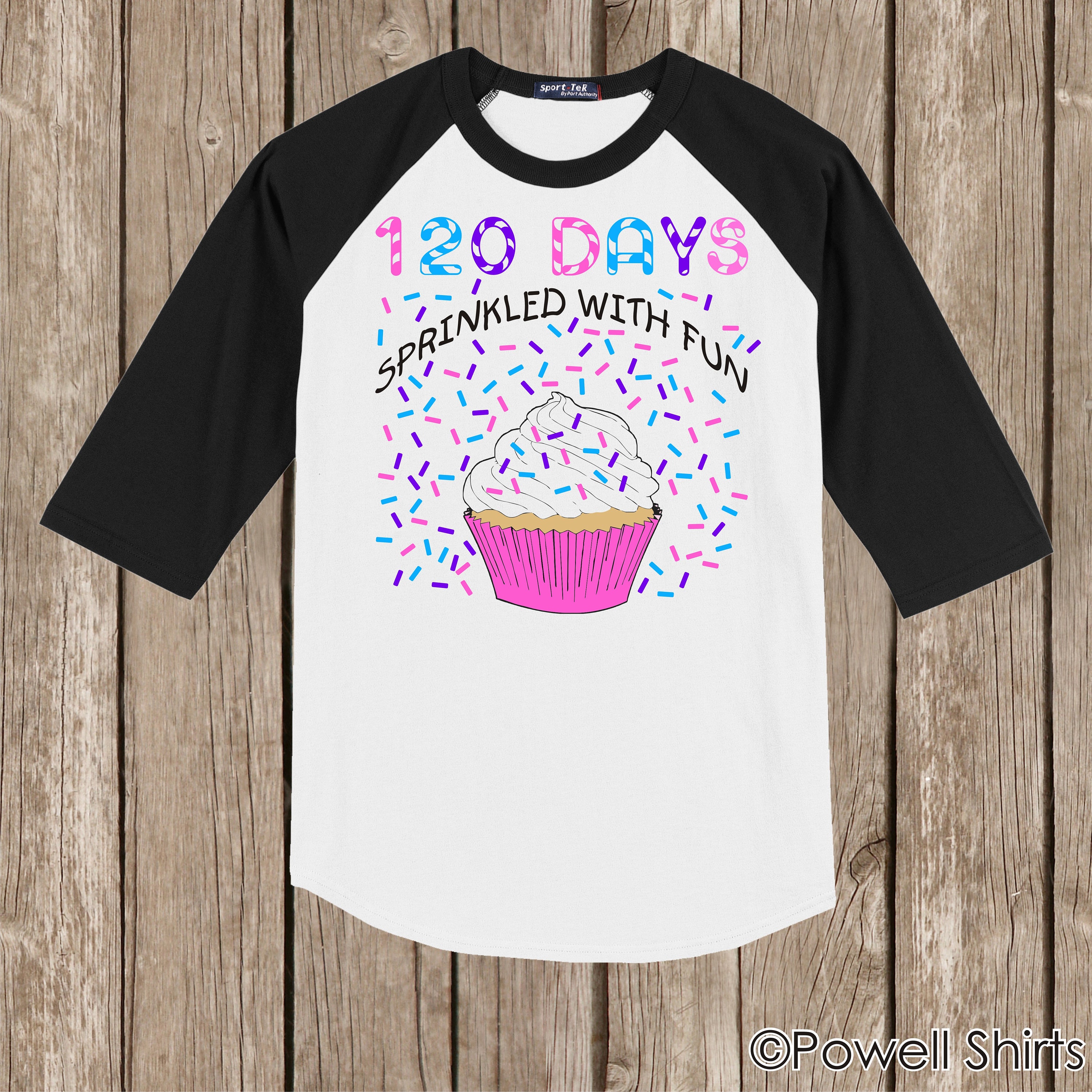 ONE HUNDRED TWENTY - 120th Day of School Raglan T Shirt - 120 
