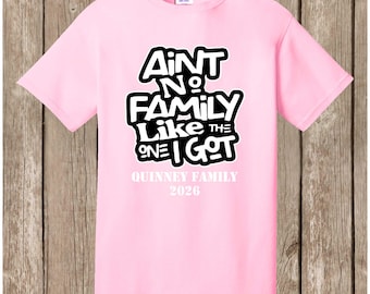 Special Listing - 59 various color T shirts - front print - Ain't No Family-tree - Quinney Family Reunion