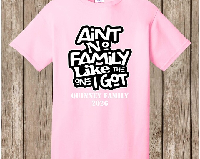 Special Listing - 59 various color T shirts - front print - Ain't No Family-tree - Quinney Family Reunion
