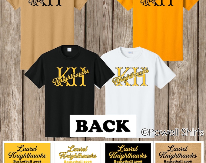 Laurel Knighthawks T SHIRTS - order by Sept 30 to have for Meet the Knighthawks - will be given out at practice