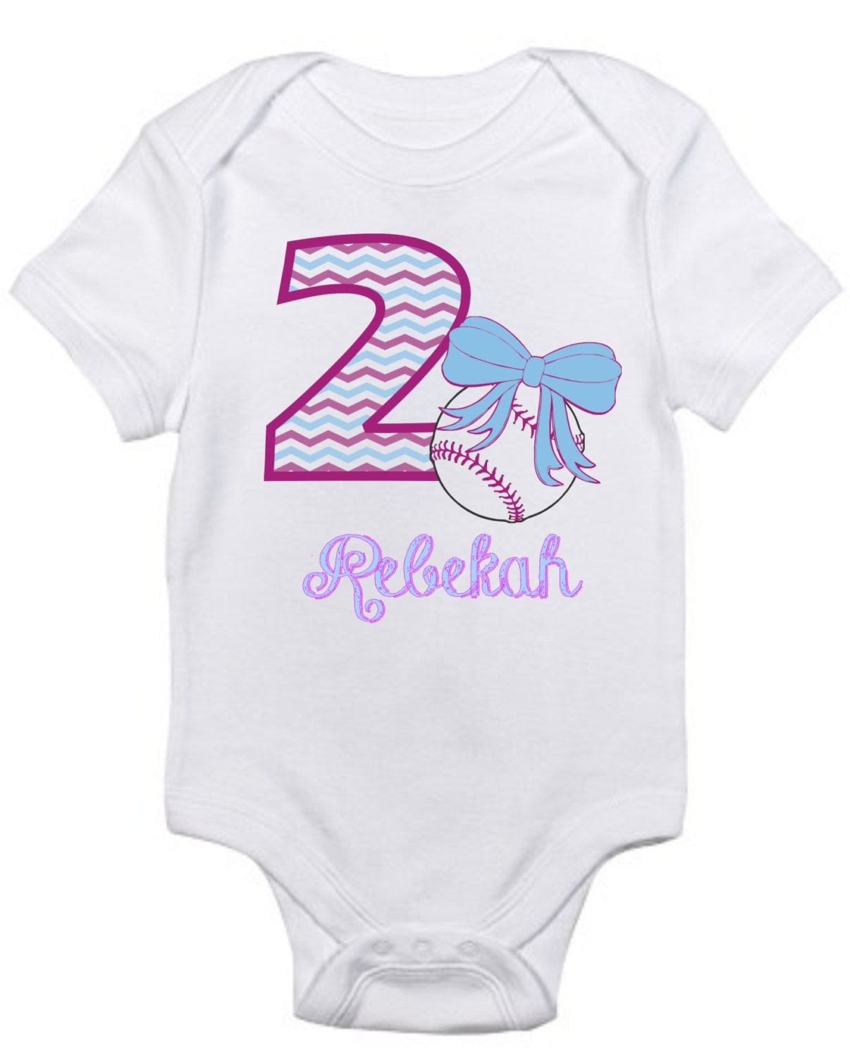 baby girl baseball onesie