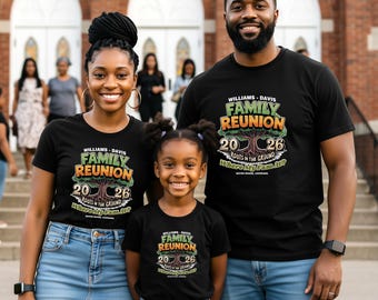 Family Reunion T Shirt - Roots in the Ground Where My Fam at plus name, year, and location if you wish-bulk discount available GrnGld