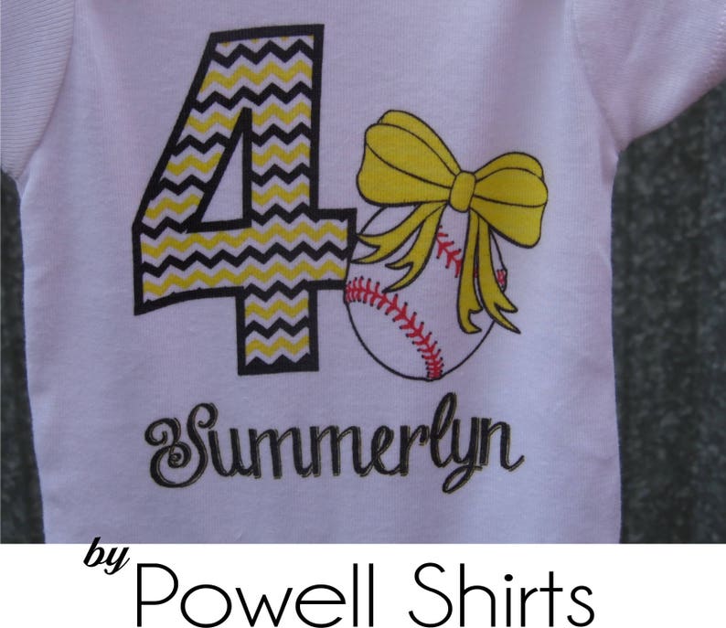 Personalized Baby Girl's Baseball Onesie with Etsy