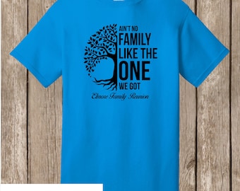 Elmore Family Reunion T Shirts - special listing -  76 SAPPHIRE shirts - front print