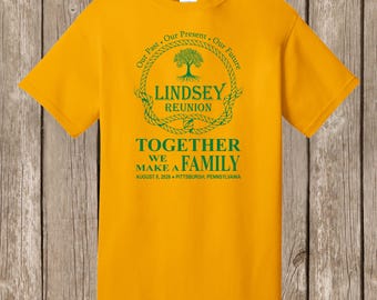 Lindsey Family Reunion 2026 - Custom Design shirts in various colors - please order 6 weeks before needed in hand