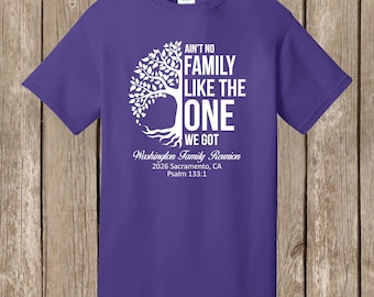 Washington Family Reunion T Shirts - 67 PURPLE and WHITE T shirts - front print