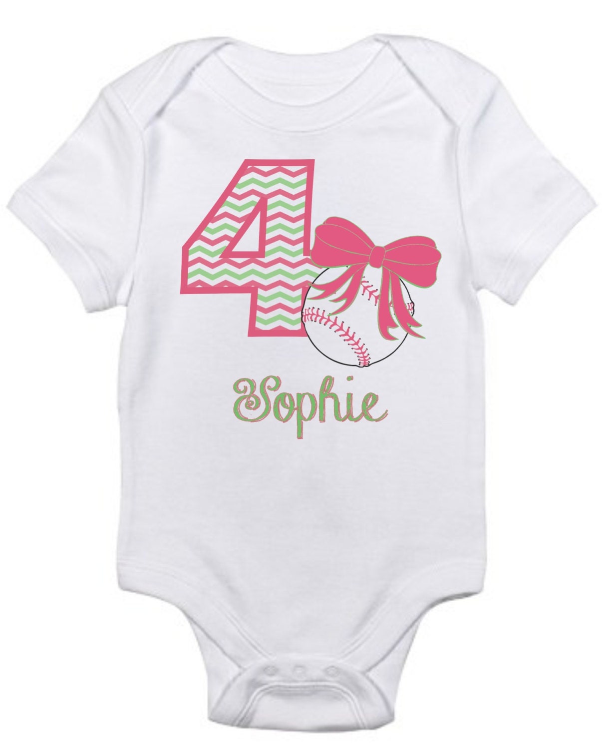 baby girl baseball onesie