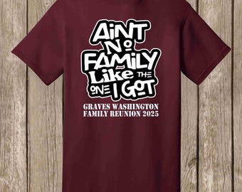 Graves Washington Reunion T Shirt -  various shirt colors available - front print - please order before May 18, 2025