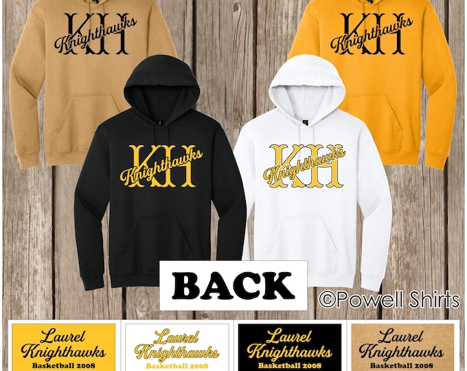 Laurel Knighthawks HOODIES - order by Sept 30 to have for Meet the Knighthawks - will be given out at practice