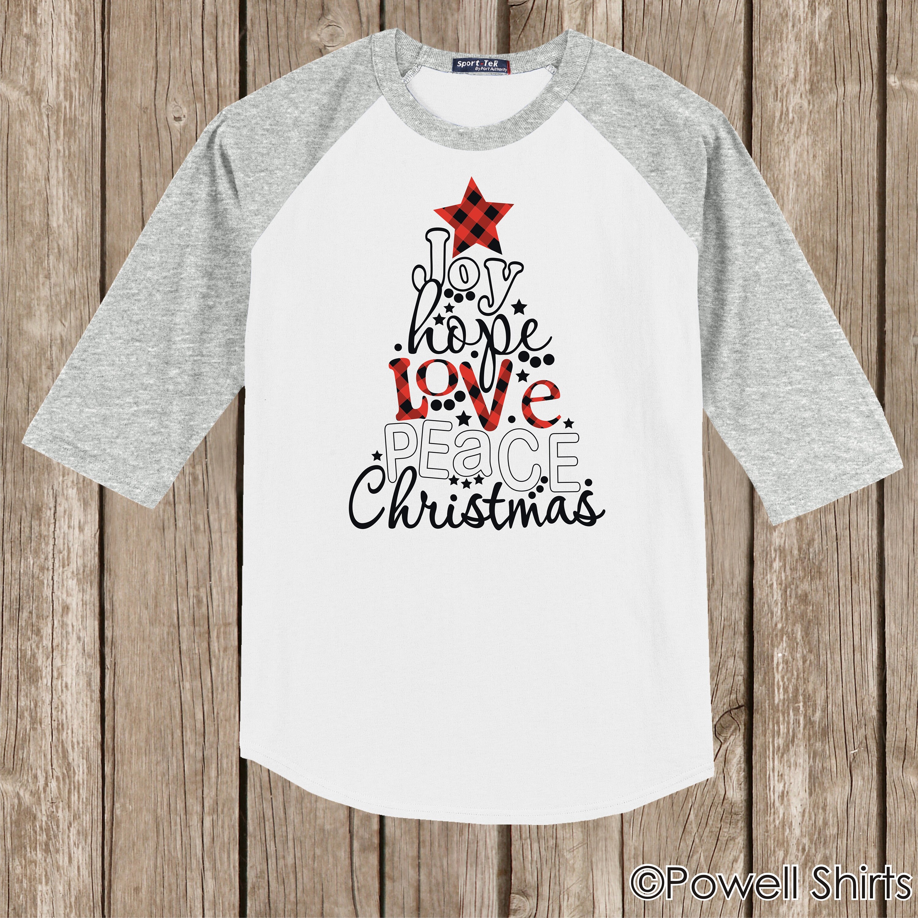 baseball style christmas shirts