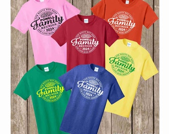 Family Reunion T Shirt - Our roots run deep Our love runs deeper - featuring your family name and year - bulk discount available