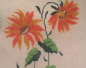 Needlepoint  Canvas Sunflowers Printed Canvas