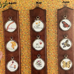 Kruissteek Per-De-Maand... April.. Mei.. Juni... Shirley Shirley Originals... 12 ontwerpen