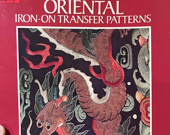 Oriental Iron-on Transfer Patterns 24 Authentic Embroidery Motifs from The Textile Museum by Lilo Markrich....Surface Embroidery Transfers