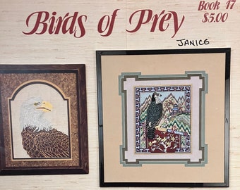 Cross Stitch Chart Book....Birds Of Prey..Designs by Linda Lee..Book 17...Eagles..Hawks...Osprey..Peregrine..Falcon