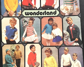 Children’s Classic Mothers Love Wonderland…cardigans, vests, jackets...Brunswick Pattern Book  Vol. 656..Knitting for Children..Gift Making