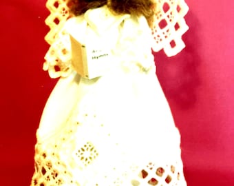Singing Angel Embroidery Pattern…Hardanger Angel Collection by Ruth Hanke… Traditional Norwegian Embroidery