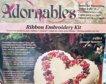 Adornables  Ribbon Embroidery Kit…Summer Romance #4964….Complete Kit