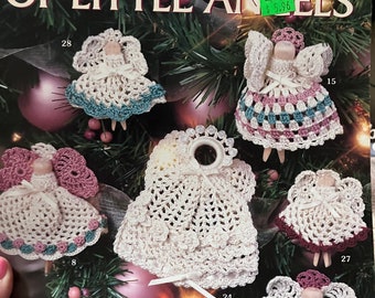 Big Book Of Little Angels....Leisure Arts 3022...32 Angels in 5 Styles by Anne Halliday....Ornaments...Gifts to Make....Crochet patterns