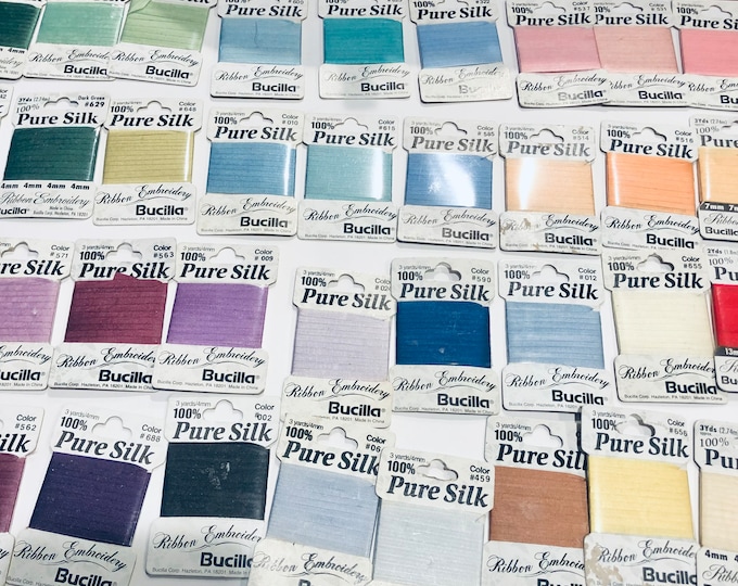 Silk Ribbon for Embroidery..silk Ribbon for Surface Embroidery....100