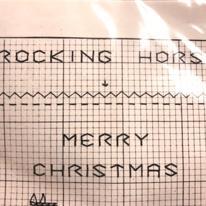 Rocking Horse Ornament Counted Cross Stitch Kit..Christmas Stitching