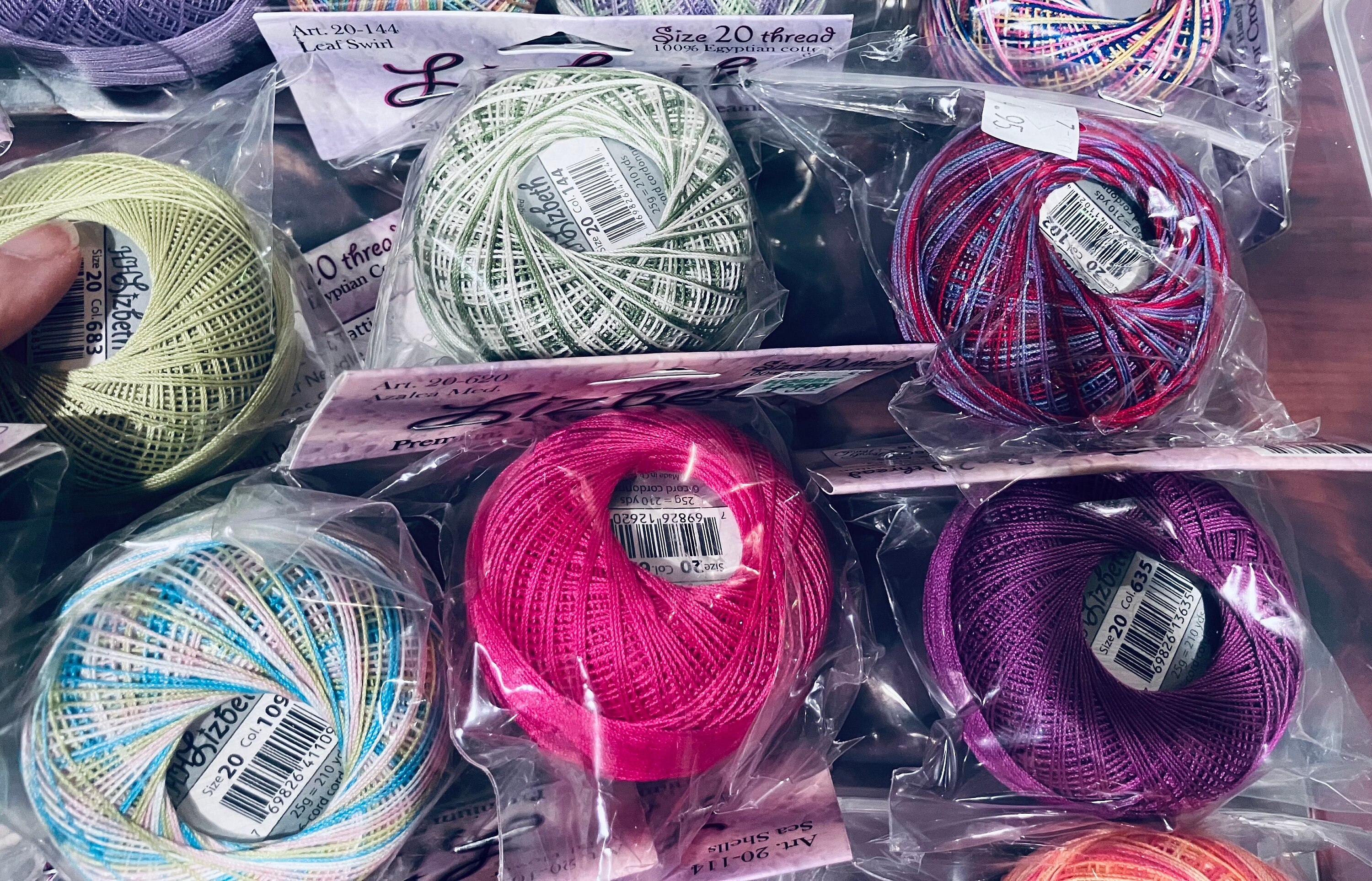 Lizbeth Size 20 Thread choice Of Color 6 Cord Cordonnet crochet 