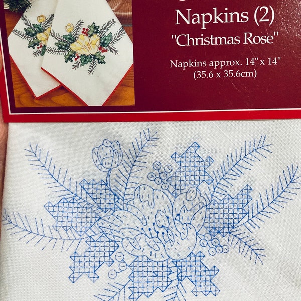 Cross Stitch Napkins Etsy