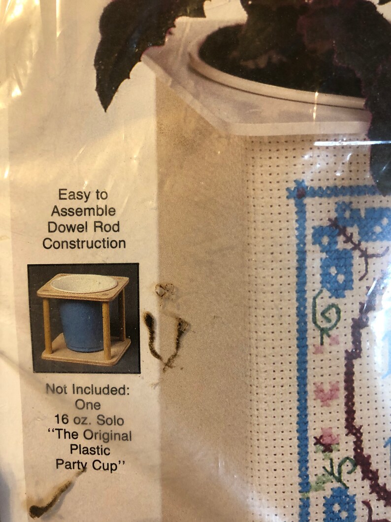 Decorative Container Counted Cross Stitch Kit bless This Etsy