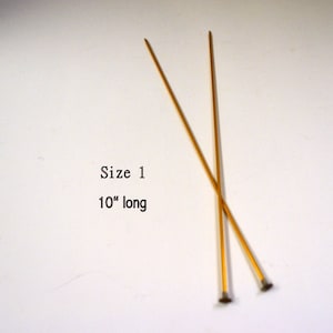 Size 1-4 PatternHaus Pre Loved Knitting Pins...Size 1, 2, 3,  or 4 Knitting Needles..Lace Making Needles.... Size Choice....Straight Needles