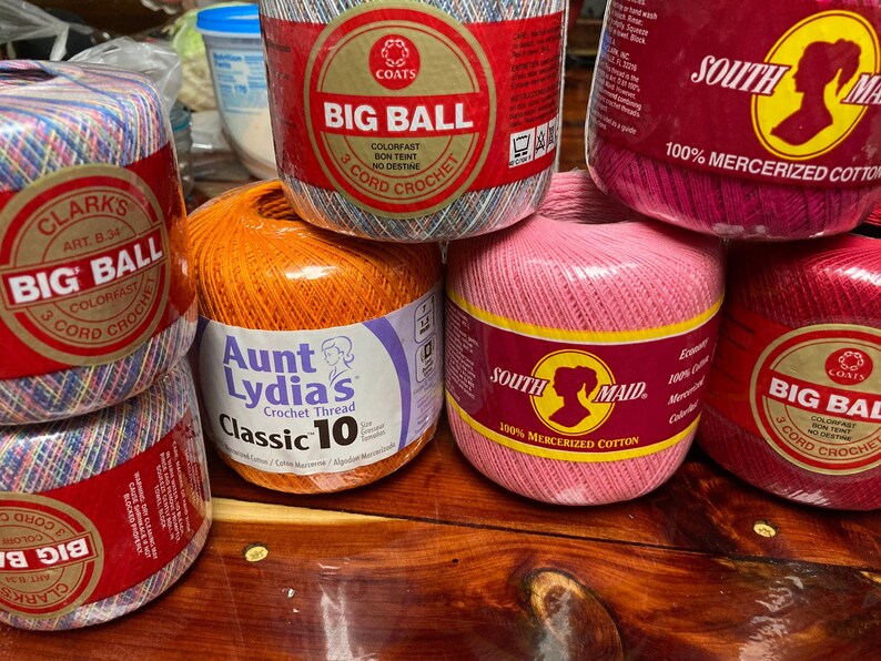 Bedspread Thread....choice of Spools....size 10....cotton Etsy