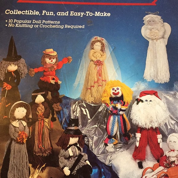 Collector Doll Pattern Book  from Aunt Lydia's.....10 Doll Patterns.....No knitting or crochet......10 Designs Get 5 for 10 Dollars