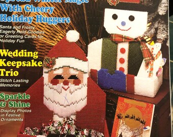Quick & Easy Plastic Canvas No. 45..Dec/Jan 97..Christmas Edition ...Eyeglass Case...Holiday Huggers...Wedding Keepsake..Ornaments